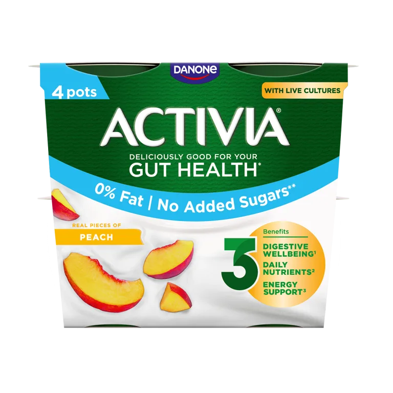 Activia Peach Gut Health Yoghurt 115g