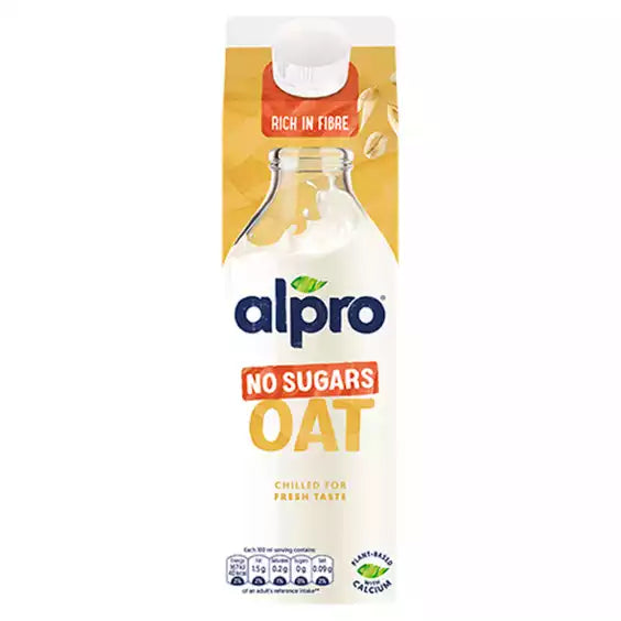 Alpro Oat No Sugar Chilled Dairy Free Drink 1L x 2