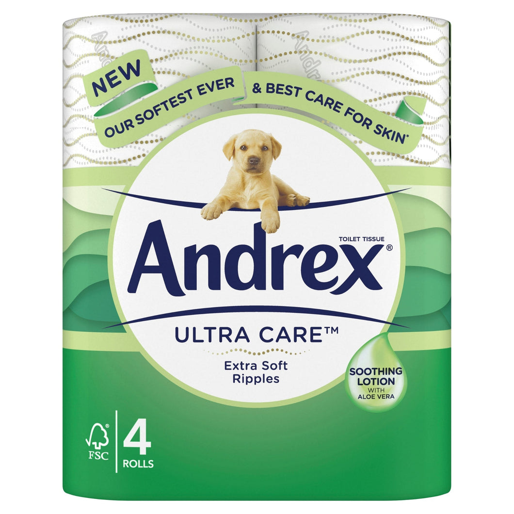 Andrex Ultra Care Toilet Tissue 4 per pack