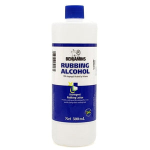 Benjamins Rubbing Alcohol 500ml