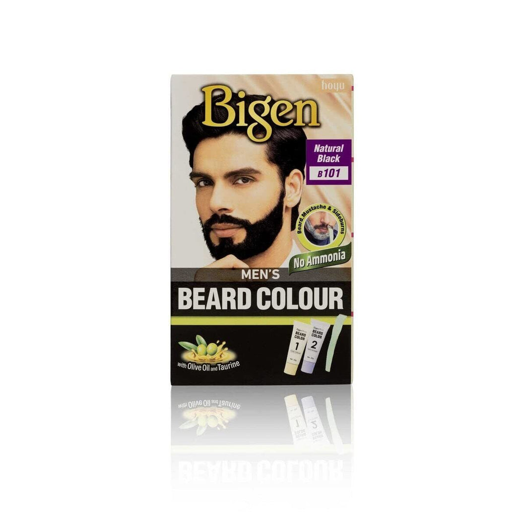 Bigen Men's Beard Color Natural Black B101 40g