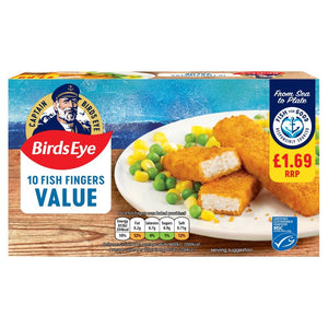 Birds Eye 10 Fish Fingers Value 250g