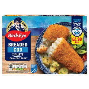 Birds Eye 2 Breaded Cod Fillets 200g