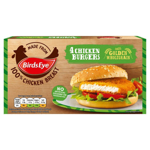 Birds Eye 4 Wholegrain Breaded Chicken Burgers 200g