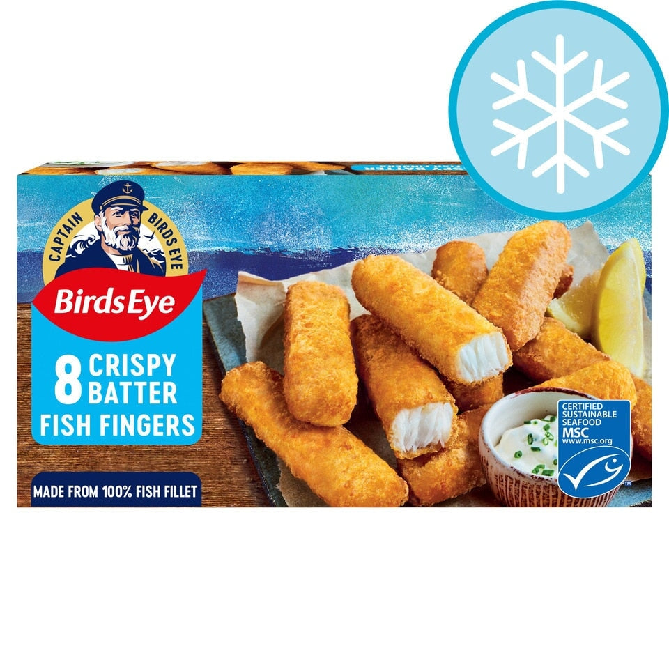 Birds Eye 8 Crispy Batter Fish Fingers 224g