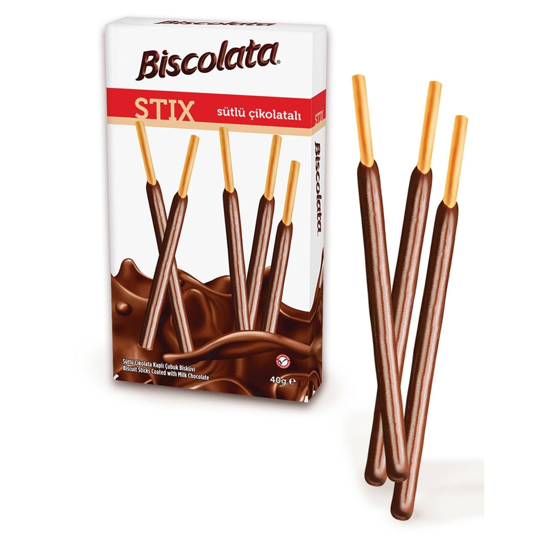 Biscolata Stix Coated with Milk Chocolate 40g