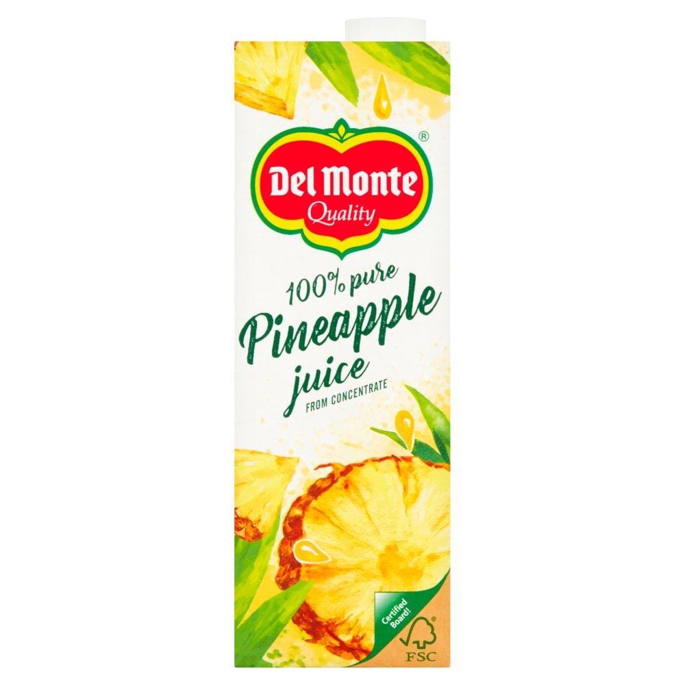 Del Monte 100% Pure Pineapple Juice 1L