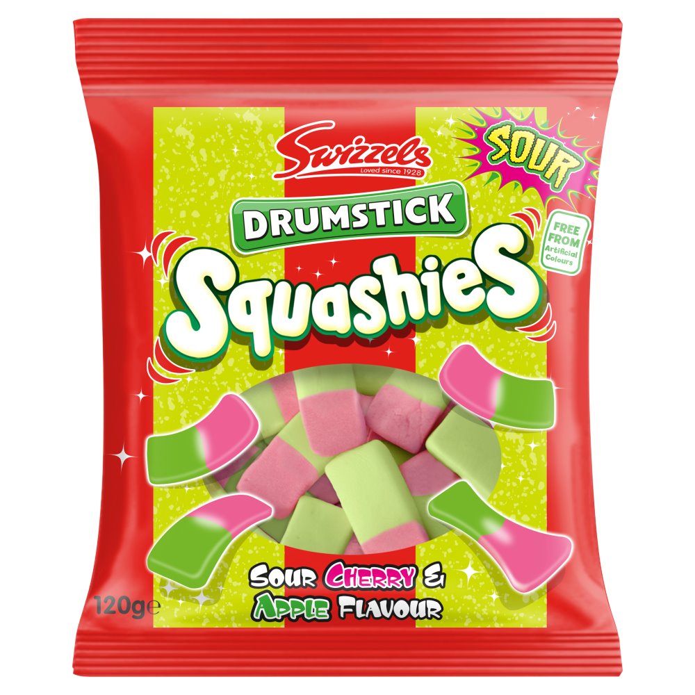 Drumstick Squashies Sour Cherry And Apple 120g