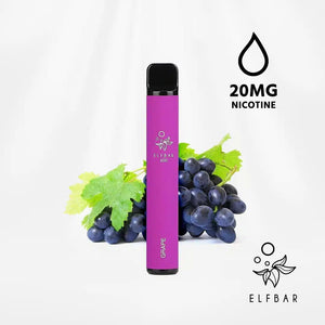 Elf Bar 600 Grape Disposable Vape 2 x 20mg