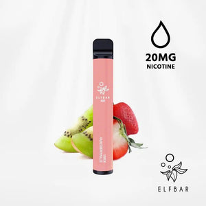 Elf Bar 600 Strawberry Kiwi Disposable Vape 2 x 20mg