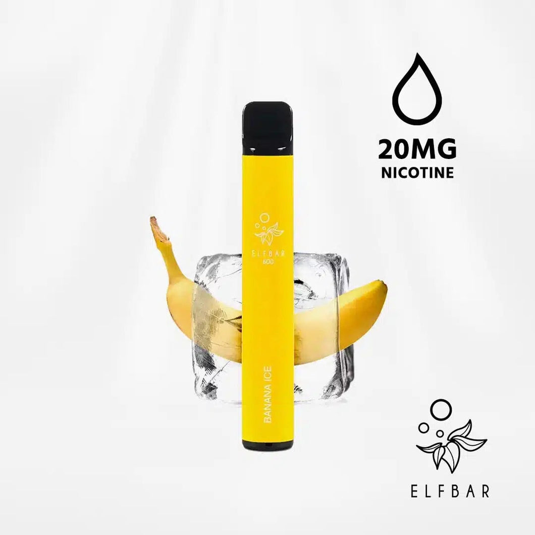 Elfbar 600 Banana Ice Disposable Vape 2 x 20mg