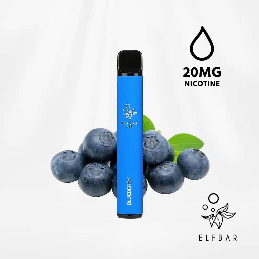 Elfbar 600 Blueberry Disposable Vape 2 x 20mg