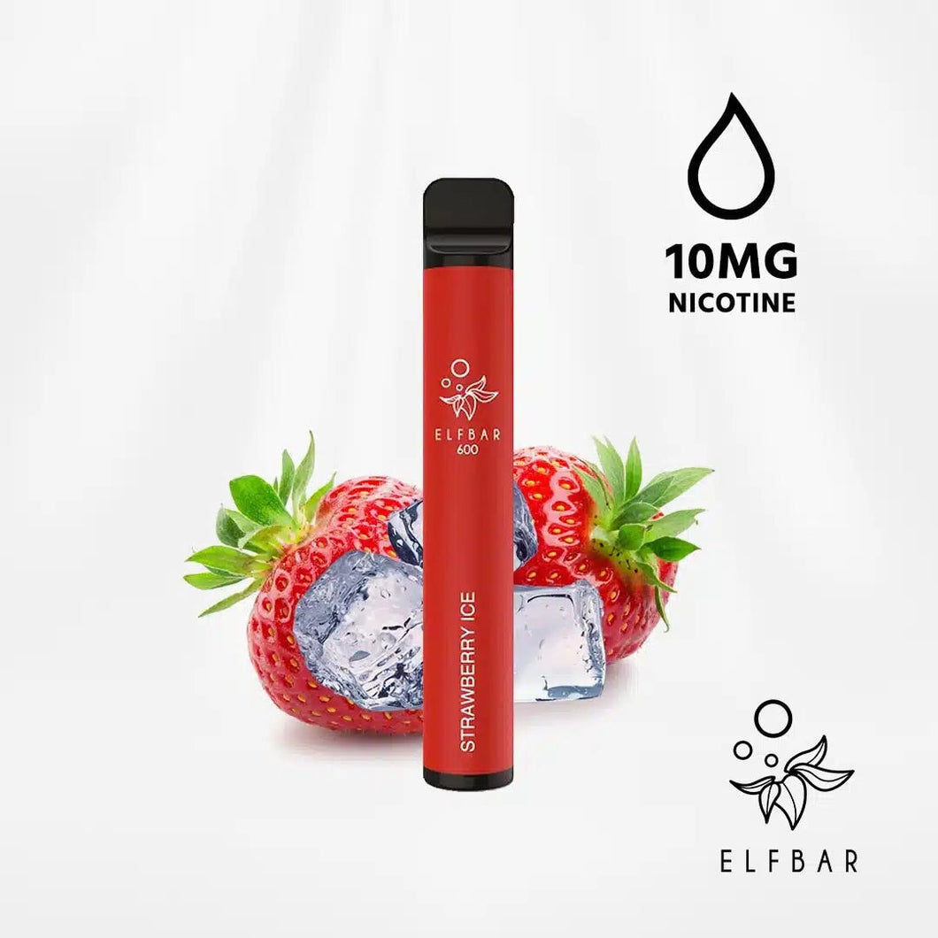 Elfbar 600 Strawberry Ice Disposable Vape 2 x 10mg