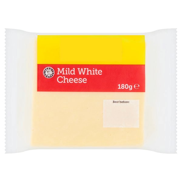 Euro Shopper Mild White Cheese 180g