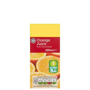 Euro Shopper Orange Juice from Concentrate 200ml