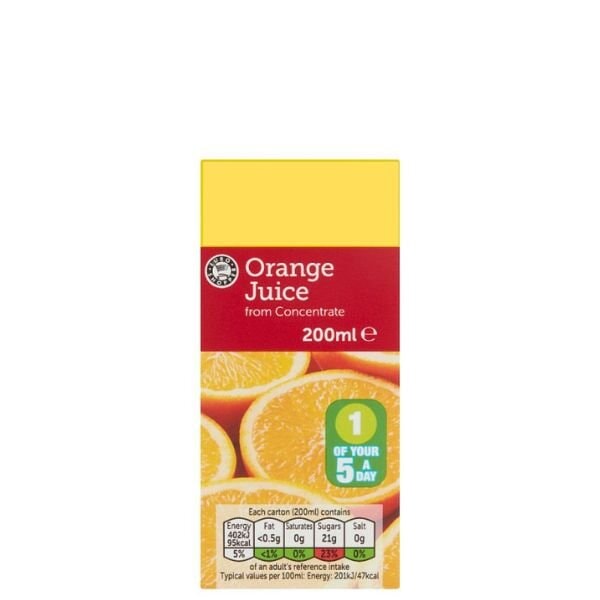 Euro Shopper Orange Juice from Concentrate 200ml