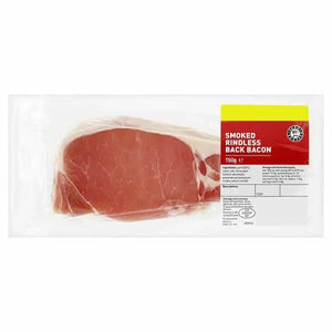 Euro Shopper Smoked Rindless Back Bacon 150g