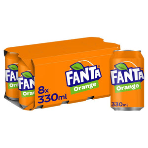 Fanta Orange Can 8 x 300ml