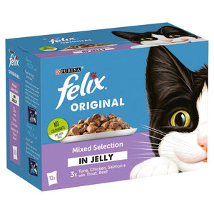 Felix Original Mixed Selection in Jelly Wet Cat Food 12 x 100g