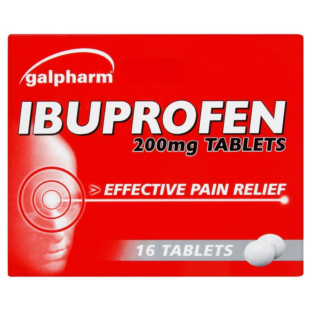 Galpharm Ibuprofen 200mg - 16 Tablets