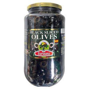 Garusana Black Sliced Olives 935g