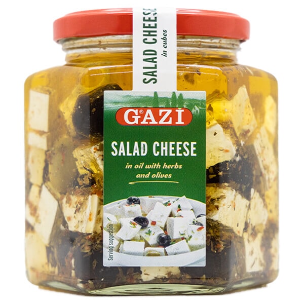 Gazi Salad Cheese In Oil With Herbs And Olives 375g