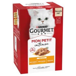 Gourmet Mon Petit Intense Fine Cuts Duck Chicken & Turkey 6x50g