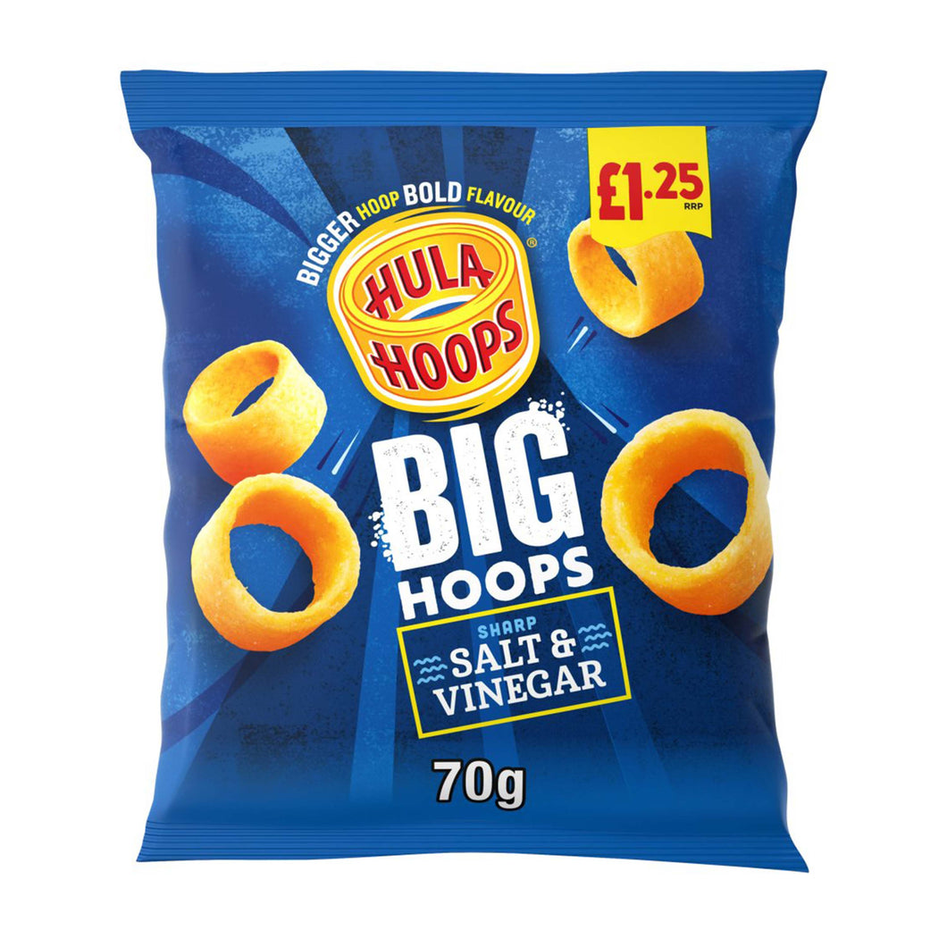 Hula Hoops Big Hoops Salt & Vinegar 70g