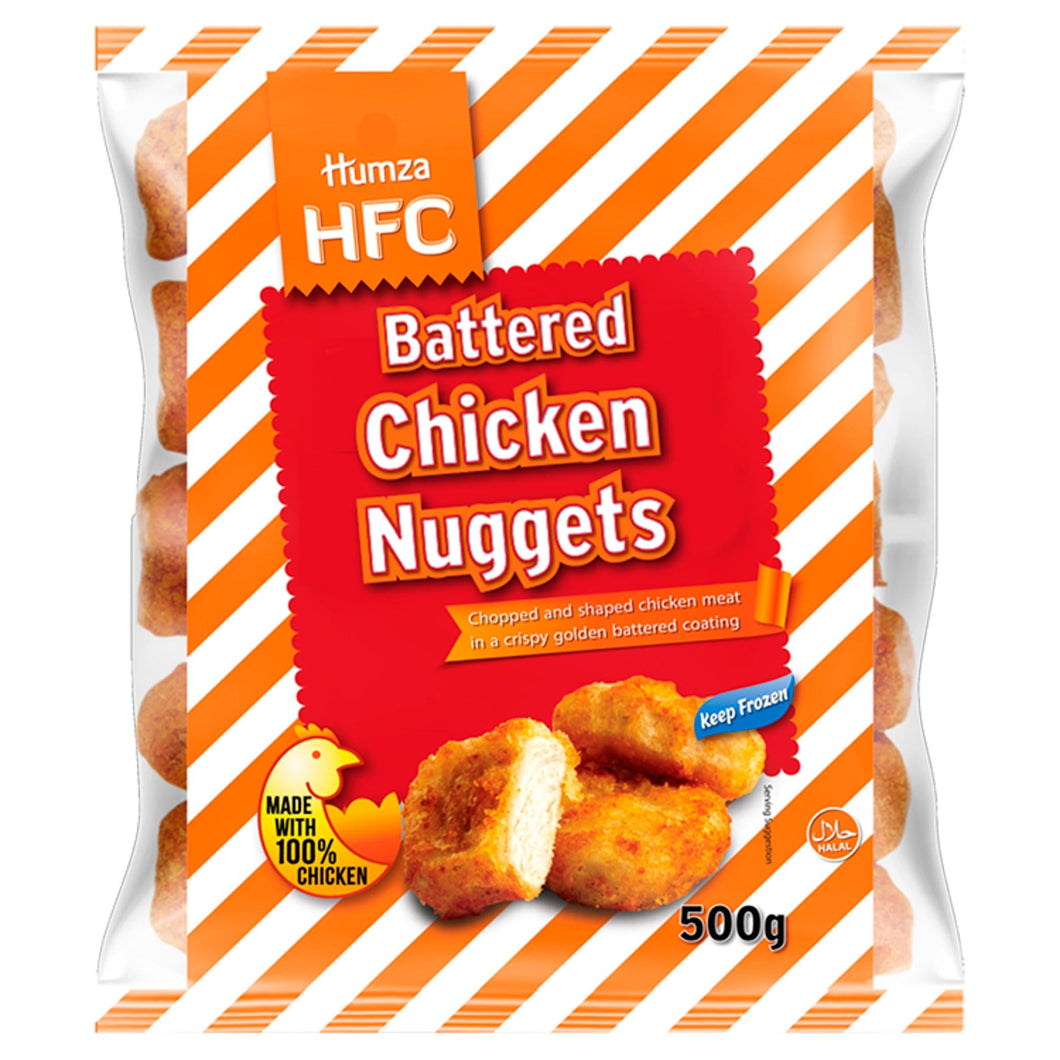 Humza HFC Battered Chicken Nuggets 500g