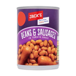 Jack's Beans & Sausages in Tomato Sauce 395g