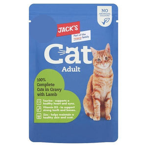 Jacks Cat Adult Complete Cuts In Gravy With Lamb 100g