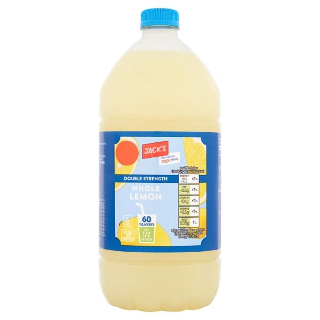 Jack's Double Strength Whole Lemon 1.5L