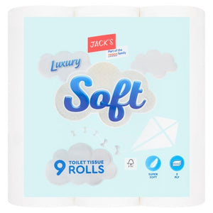 Jack's Luxury Soft Toilet Tissue 9 Rolls