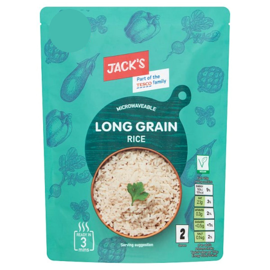 Jacks Microwaveable Long Grain Rice 250g