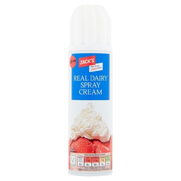 Jack's Real Dairy Spray Cream 250g