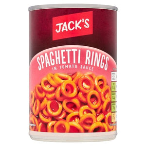 Jacks Spaghetti Rings In Tomato Sauce 410g