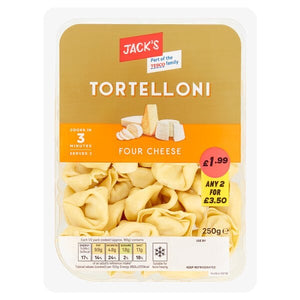 Jack’s Tortelloni Four Cheese 2 x 250g