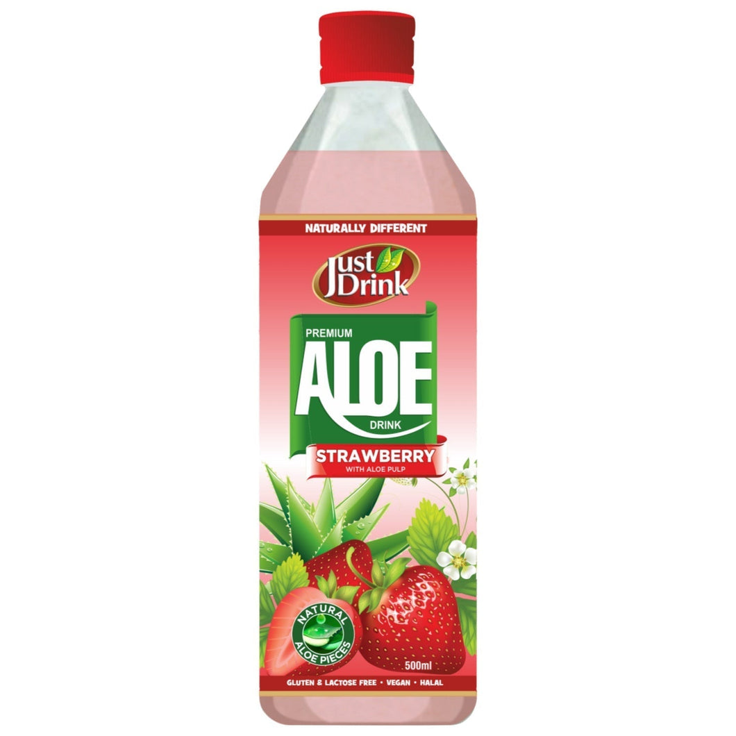 Just Drink Aloe Strawberry 500ml