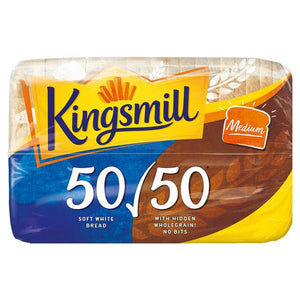 Kingsmill Medium Sliced 50/50 Bread 800g