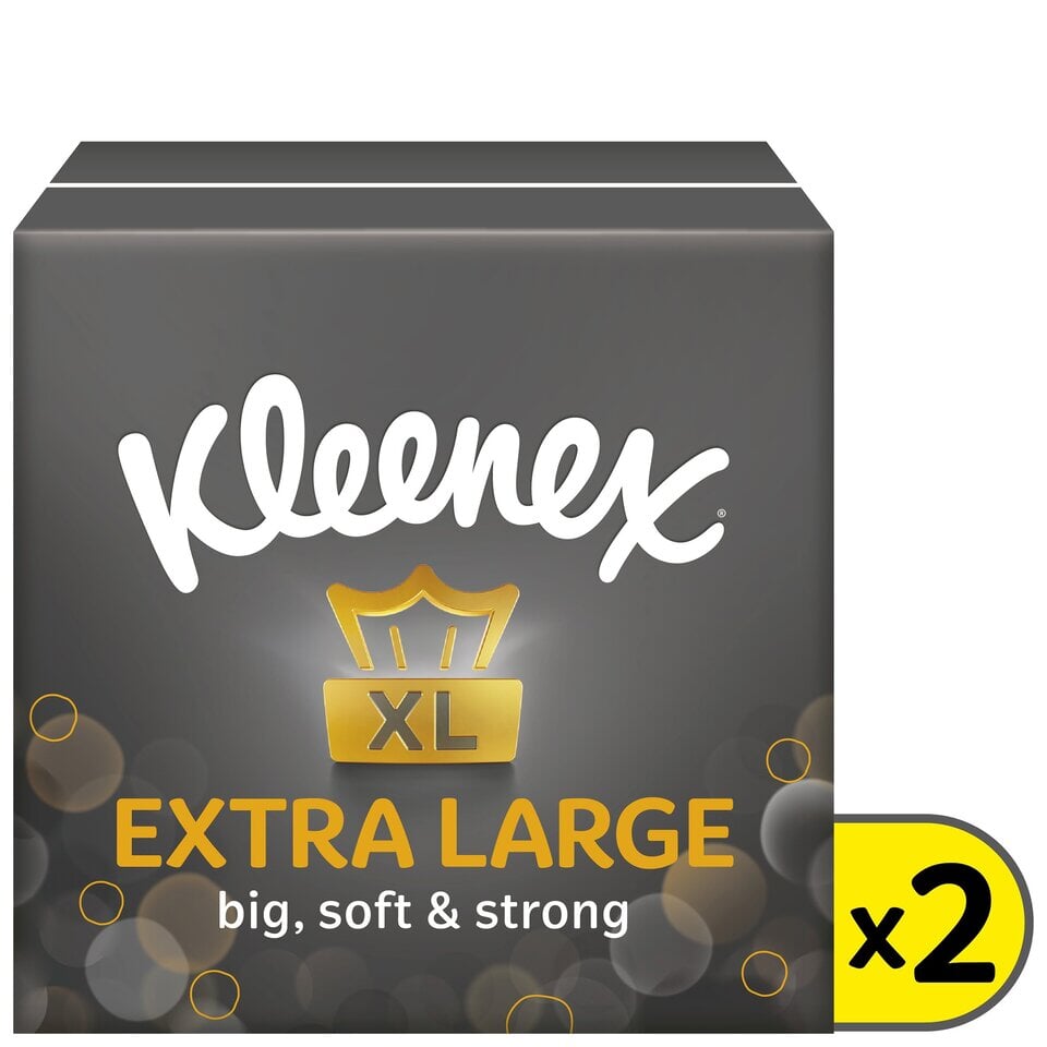 Kleenex Extra Large Tissues Compact 2 Pack