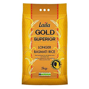 Laila Gold Superior Longer Basmati Rice 5kg