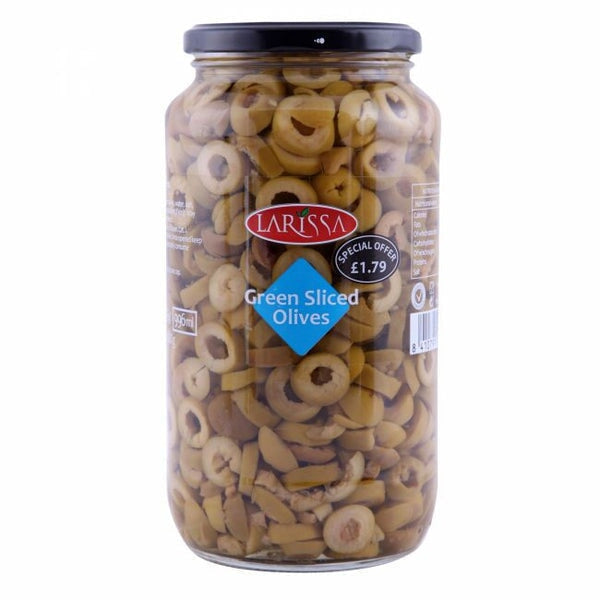 Larissa Sliced Green Olives 935g