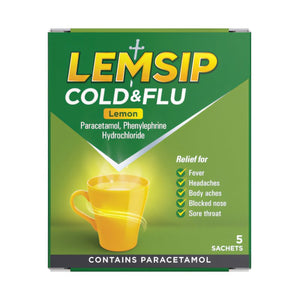 Lemsip Max Cold & Flu Lemon 5 Sachets