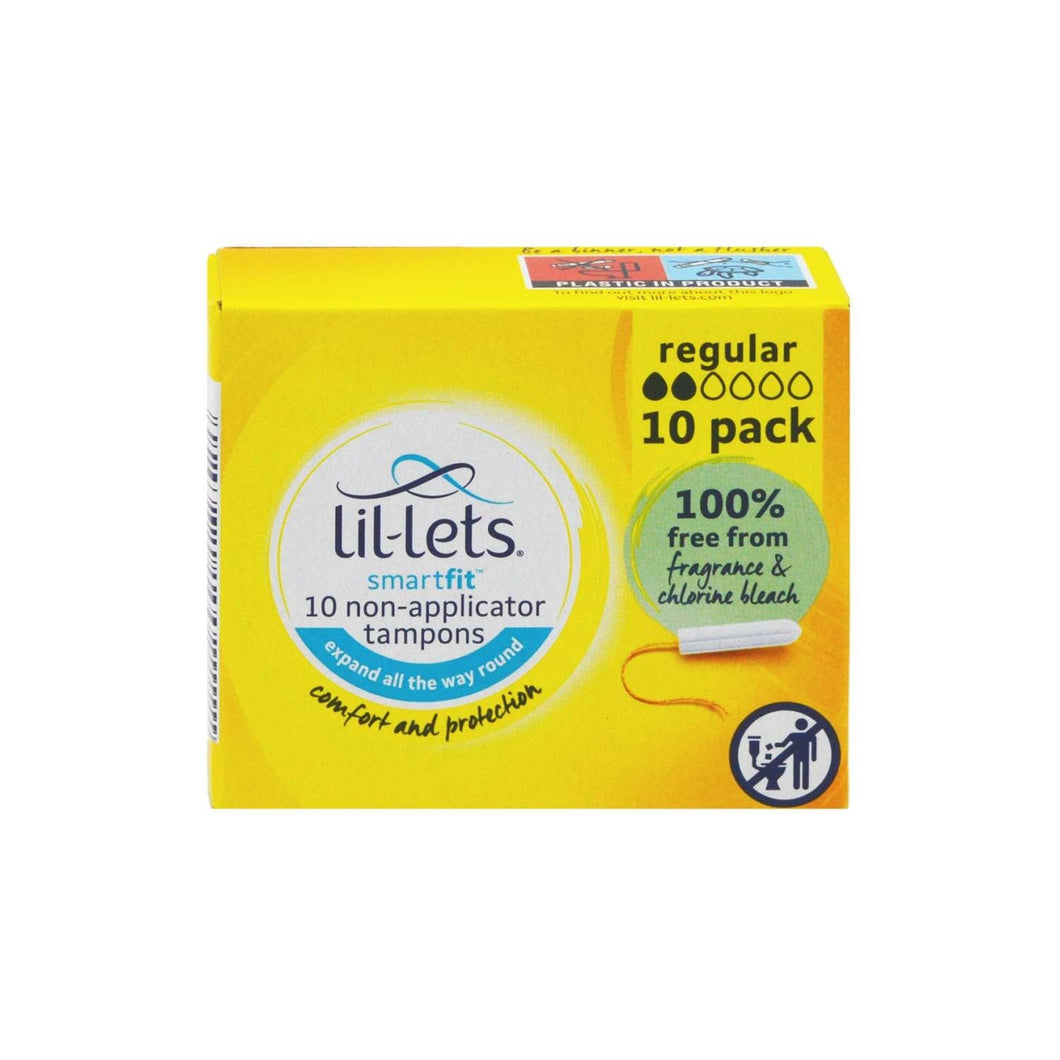 Lil-Lets Non-Applicator Tampons 10 Pack - Regular