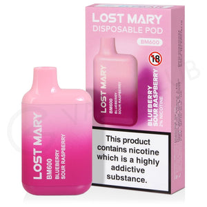 Lost Mary Blueberry Sour Raspberry BM600 disposable vape