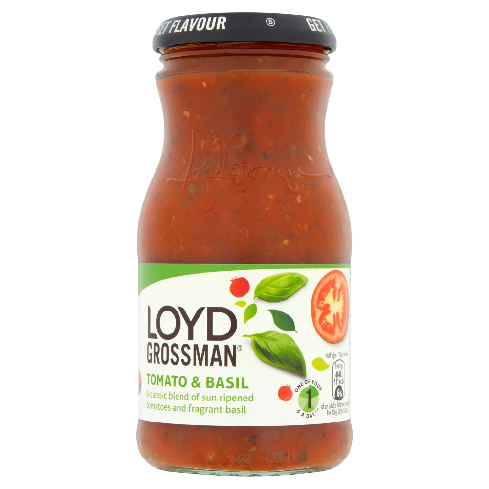 Loyd Grossman Tomato & Basil Pasta Sauce 350g