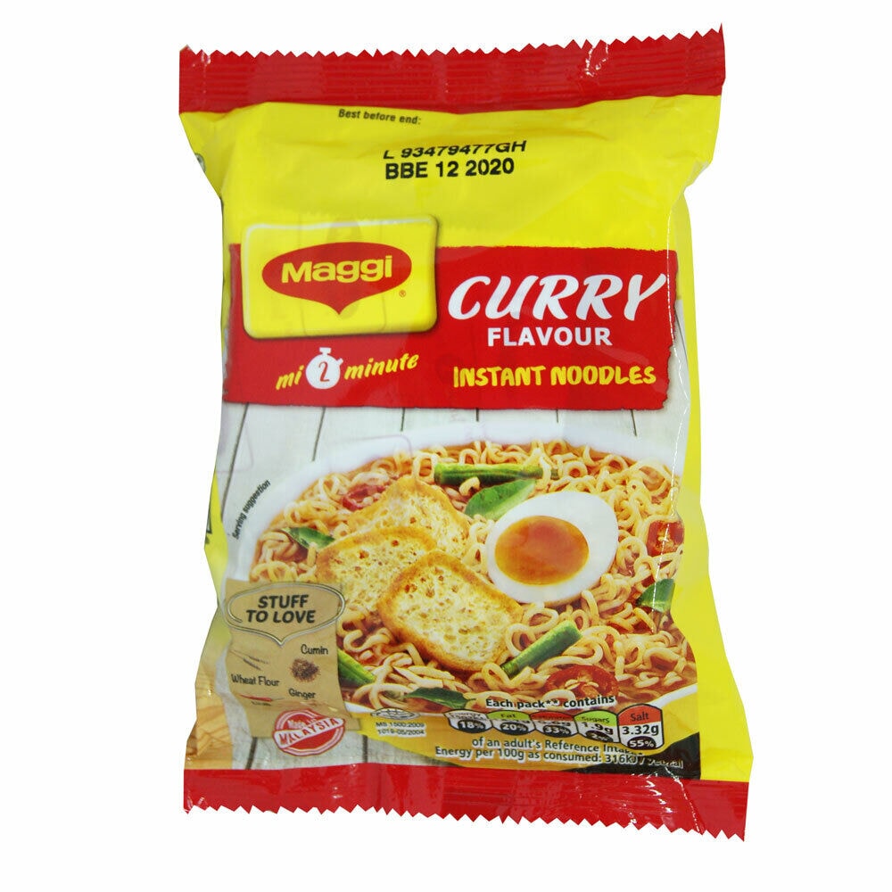 Maggi Curry Flavour Instant Noodles 79g