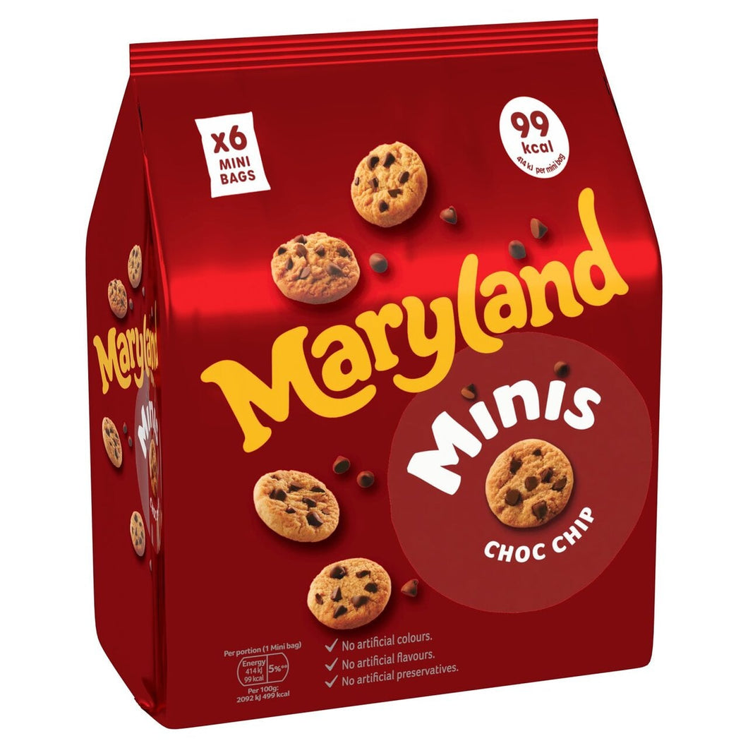 Maryland Minis Choc Chip 6 Mini Bags 118.8g