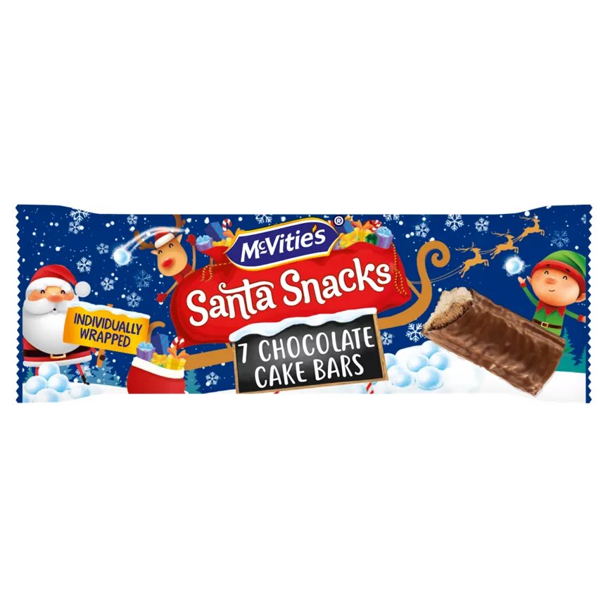 McVitie's Santa Snacks 7 Chocolate Cake Bars