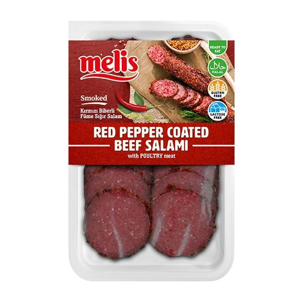 Melis Red Pepper Coated Beef Salami 80g